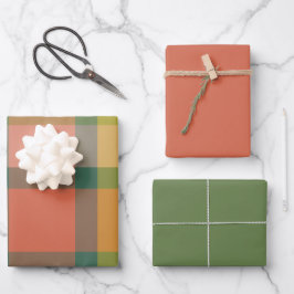 Melone & Limette Geschenkpapier Flachblatt-Set aus Set