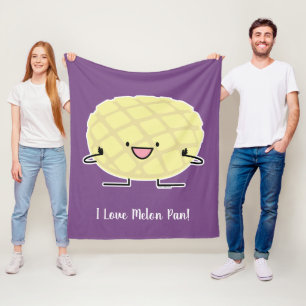 Melone-Pan süßer Patisserie Brot japanischen Fleecedecke