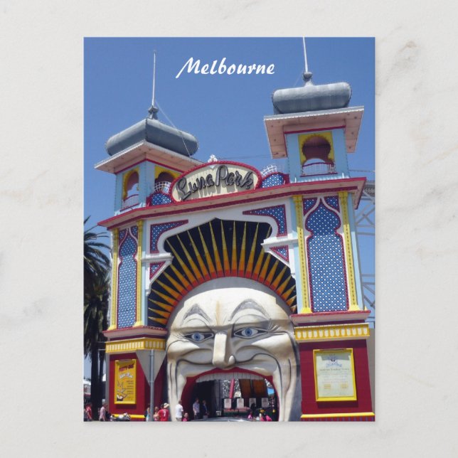 Melone-Parkfläche Postkarte (Vorderseite)