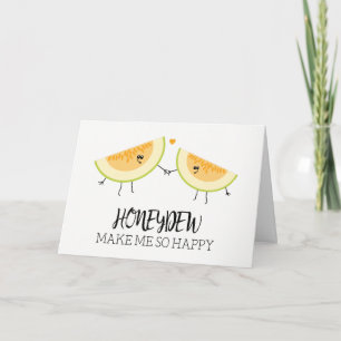 Melonen, du machst mich glücklich Foodie Humor Fru Karte