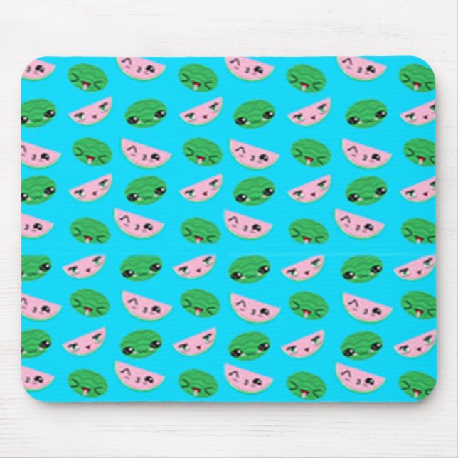 Melonen Hintergrund Mousepad (Vorne)