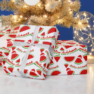 Melonen-Weihnachtsmuster Geschenkpapier