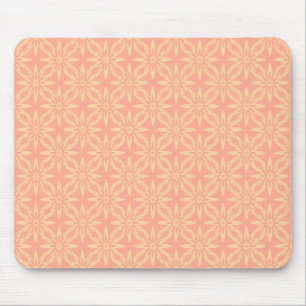 Melonengelbes Blumennahtloses Muster Mousepad