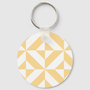 Melonengeometrische Kunst Deco Schlüsselanhänger