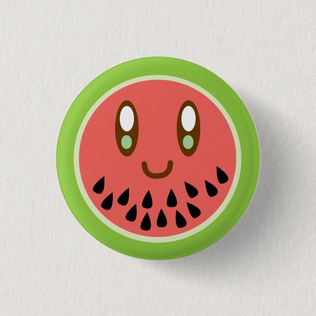 Melonface Luvs, das Sie knöpfen Button (Vorderseite)