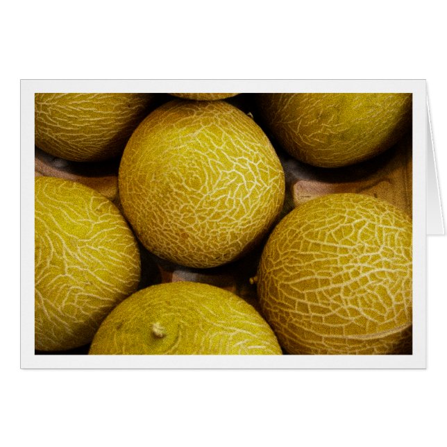 Melons sur le marché en plein air de Burough (Devant horizontal)