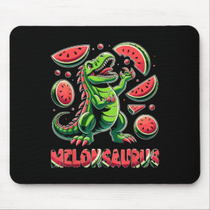 Melonsaurus Watermelon Dinosaur Sommer Tropical Va Mousepad