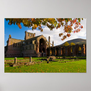 Melrose Abbey, Schottland Poster