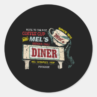 Mel's Diner von Alice gestört Runder Aufkleber