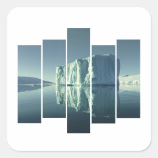 MELT HEARTS, NICHT ICEBURGS QUADRATISCHER AUFKLEBER