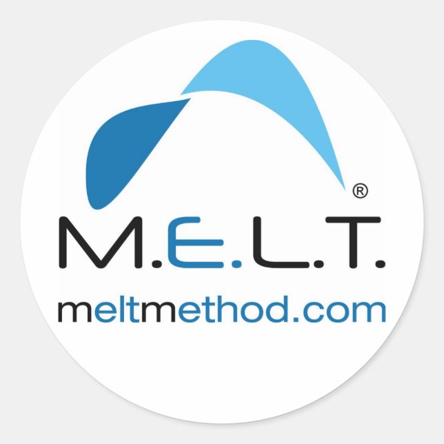 MELT-METHODENAUFkleber Runder Aufkleber (Vorderseite)