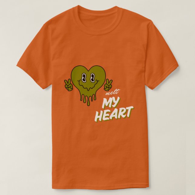 Melt My Heart Texas Orange T-Shirt (Design devant)