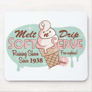 Melt 'n' Drip Soft Serve Eiscreme-Mauspad Mousepad