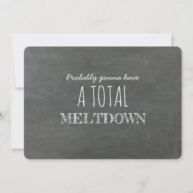 Meltdown Sweet Bridesmaid Vorschlag Einladung (Vorderseite)