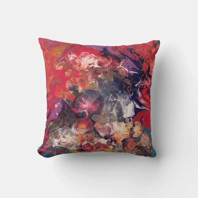 Melted Crayon Serie. Akrylpour Kissen (Vorderseite)