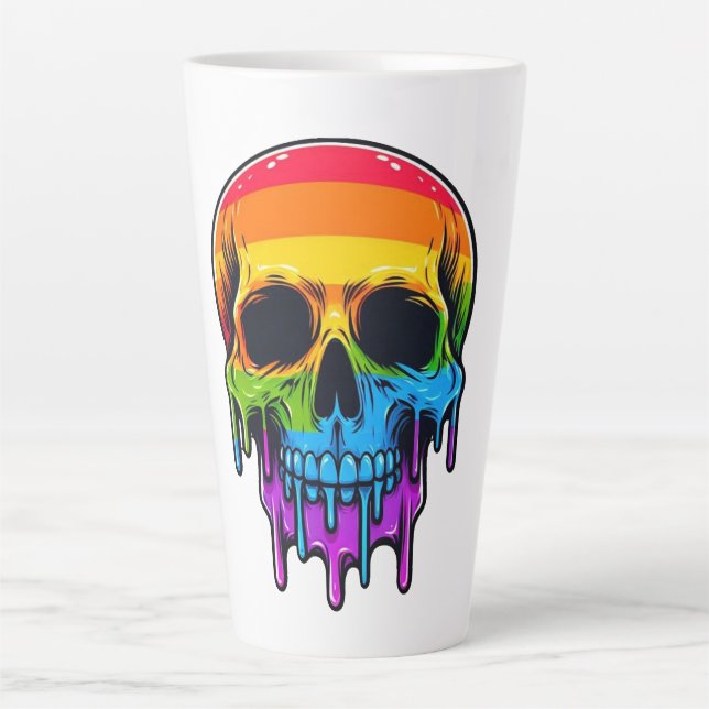 Melthing Rainbow Skull Milchtasse (Vorderseite)