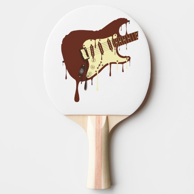 Melting Chocolate Guitar Tischtennis Schläger (Vorderseite)