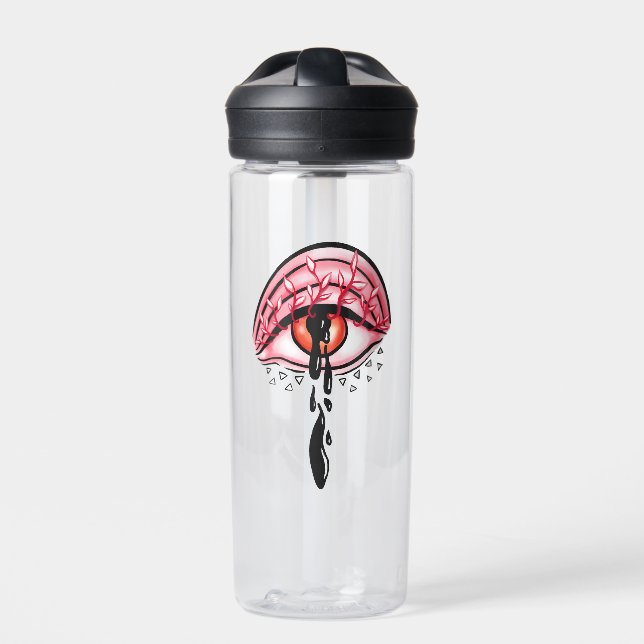 Melting Eye Psychedelic Pastel Goth Art Trinkflasche (Vorderseite)