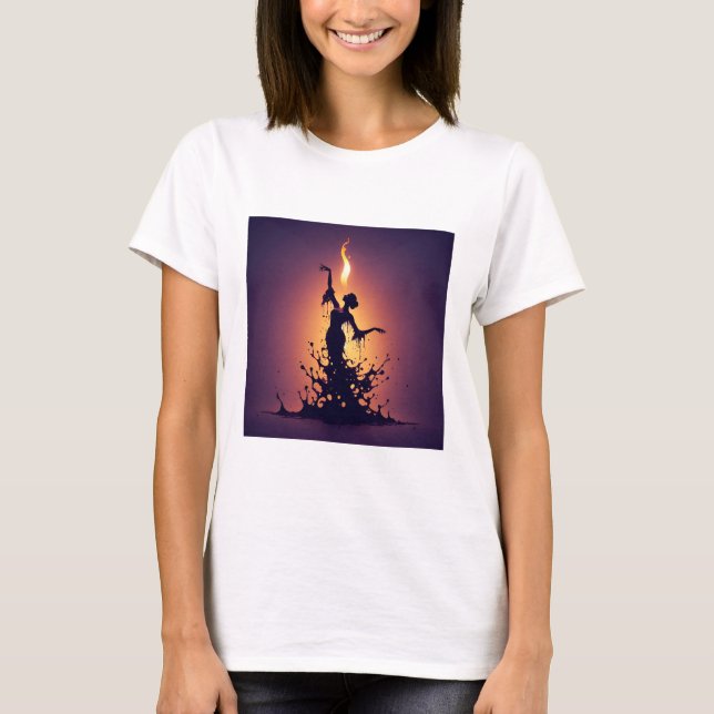 Melting Flamenco Dancer T-Shirt (Vorderseite)