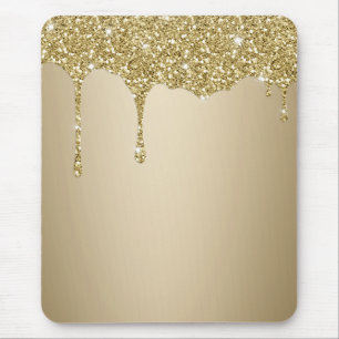 Melting Gold Glitzer Mousepad