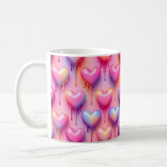 Melting Heart Mug – Pastel Love Design (Gauche)