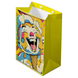 Melting Joy – Ice Cream Pop Art Explosion Mittlere Geschenktüte