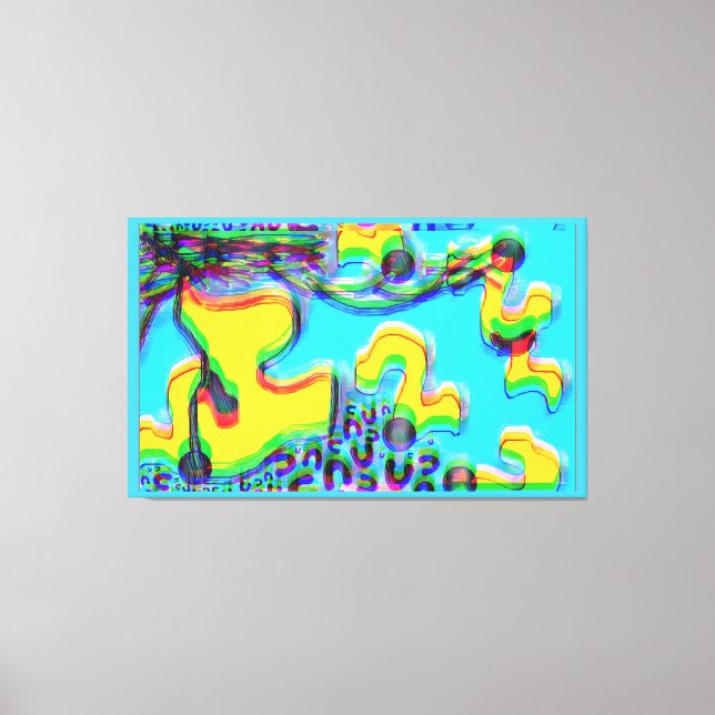 Melting Memphis Vibes III Leinwanddruck (Vorderseite)