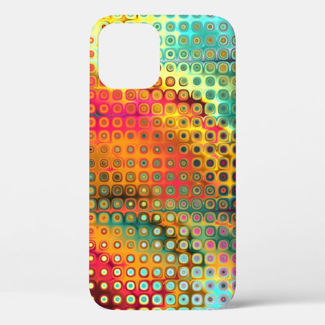 Melting Rainbow of Dots Pattern Case-Mate iPhone C Case-Mate iPhone Hülle (Rückseite)