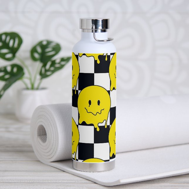 Melting Smile Faces Trinkflasche (Yoga)