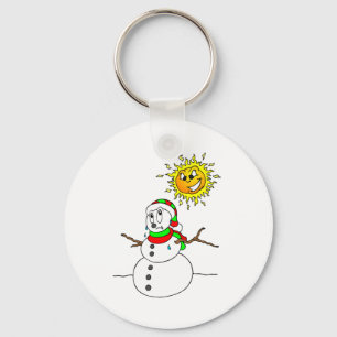 Melting Snowman Schlüsselanhänger