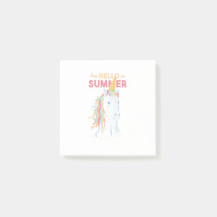 Melting Summer Unicorn Post-it Klebezettel