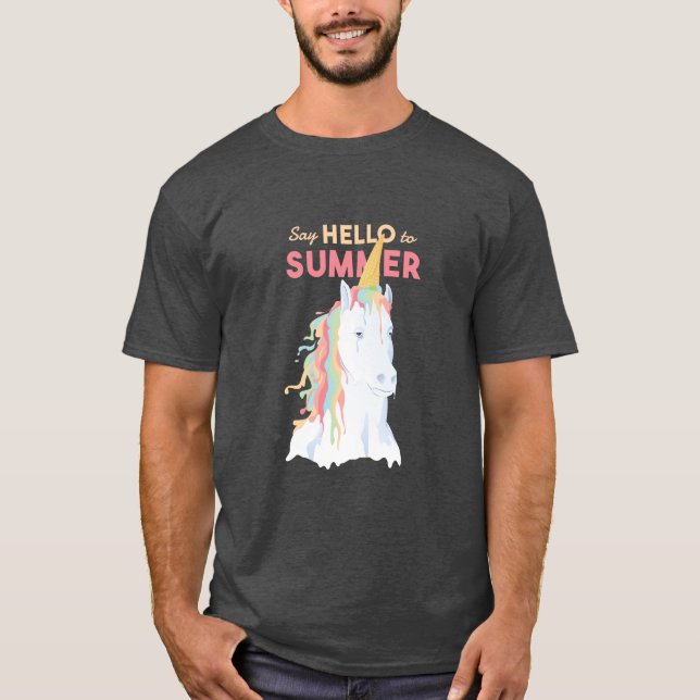Melting Summer Unicorn T-Shirt (Vorderseite)