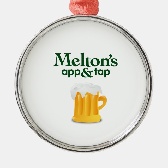 Meltons Weihnachtsverzierung Ornament Aus Metall (Vorne)