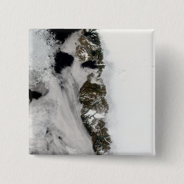 Meltwater-Teiche entlang der grönländischen Westkü Button (Vorderseite)