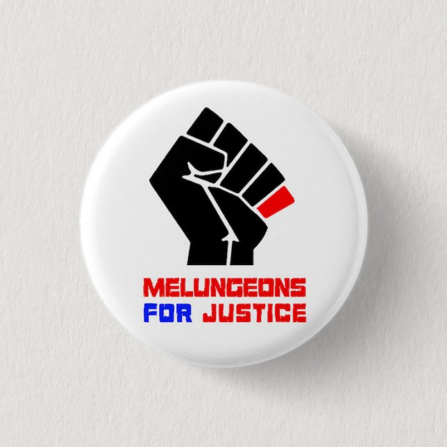 Melungeon Justice Button (Vorderseite)