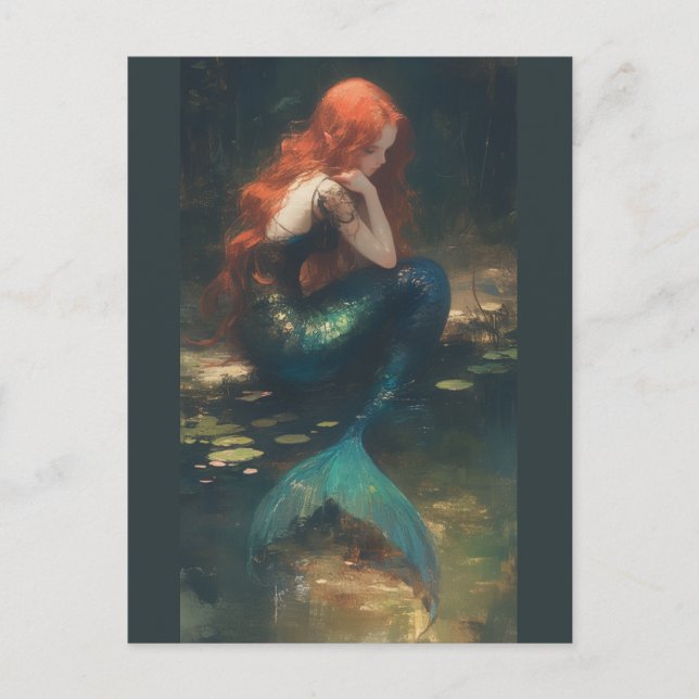 Melusine, carte postale de sirène (Devant)