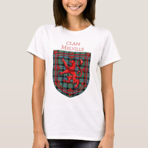 Melville Tartan Scottish Kariert Lion Rampant T-Shirt