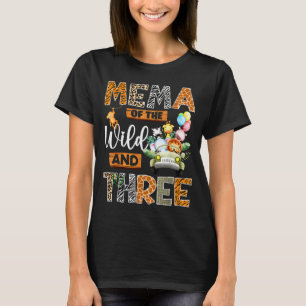 Mema des Wilden und drei 3. Geburtstagsjungen-Safa T-Shirt