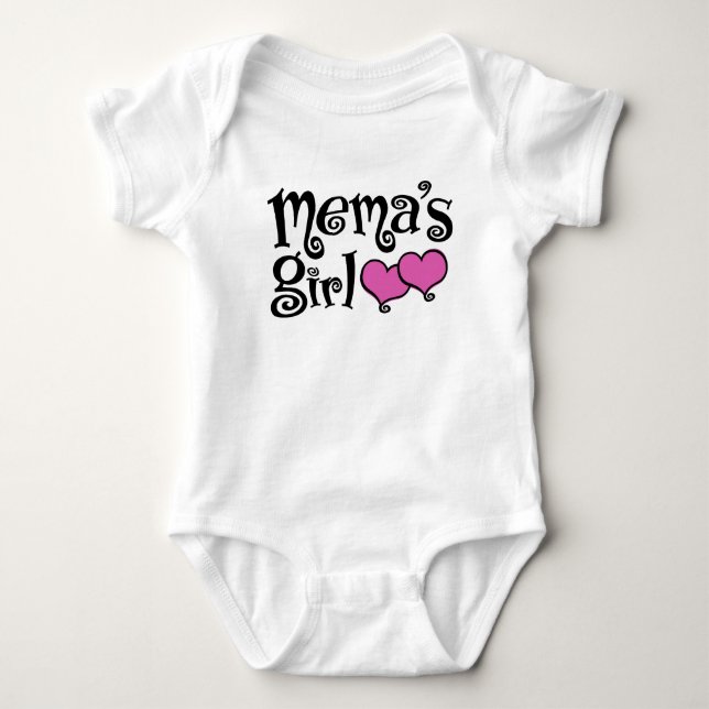 Mema-Mädchen Baby Strampler (Vorderseite)