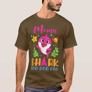 Mema Shark Mema Shark Lover Familienmütter Tag520 T-Shirt