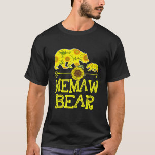 Memaw Bear Sonnenblume Mutter Vater T-Shirt