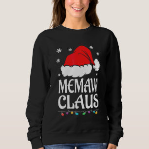 Memaw-Claus-Shirt Weihnachts-Pyjama-Familien-Match Sweatshirt