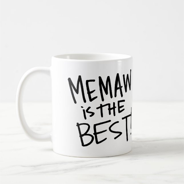 Memaw ist das beste (Alfie und Pippa) Kaffeetasse (Links)