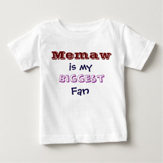 Memaw ist mein größter Fan Säugling Kleinkind T - Baby T-shirt
