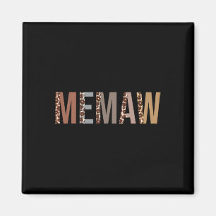 Memaw Leopard Print Mama Niedlich Mütter Day Funny Magnet