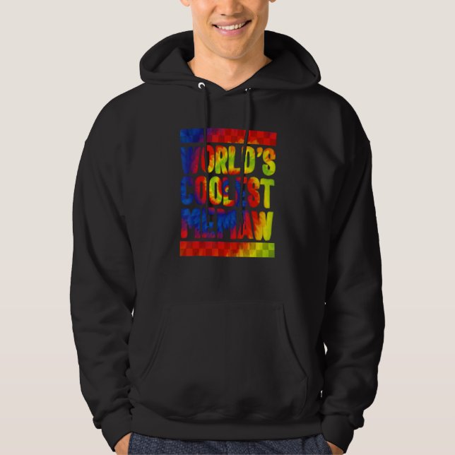 Memaw World's Coolest Memaw Tie Dye Spoiling Grand Hoodie (Vorderseite)