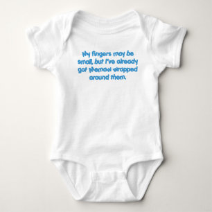 Memaws eingewickelt (Blau) Baby Strampler