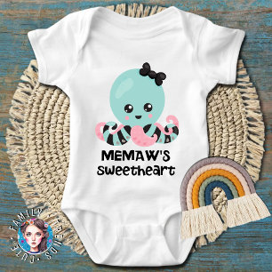 Memaws süßer Kawaii Oktopus Baby Strampler