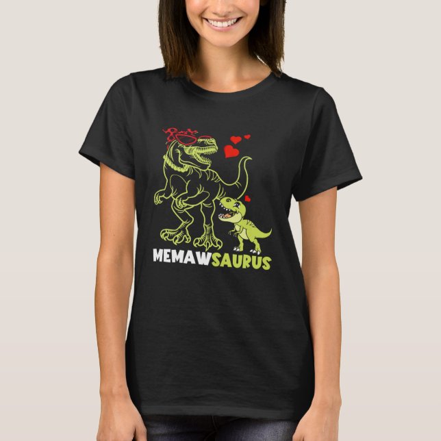 Memawsaurus Memaw Dinosaur Rex  Mother s Day T-Shirt (Vorderseite)