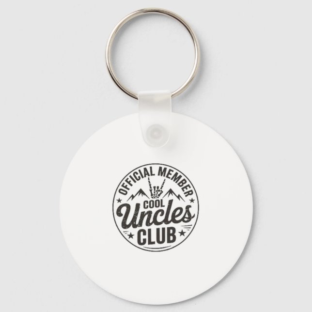 Member Cool Uncles Club Funny Uncle Father's Day  Schlüsselanhänger (Vorderseite)